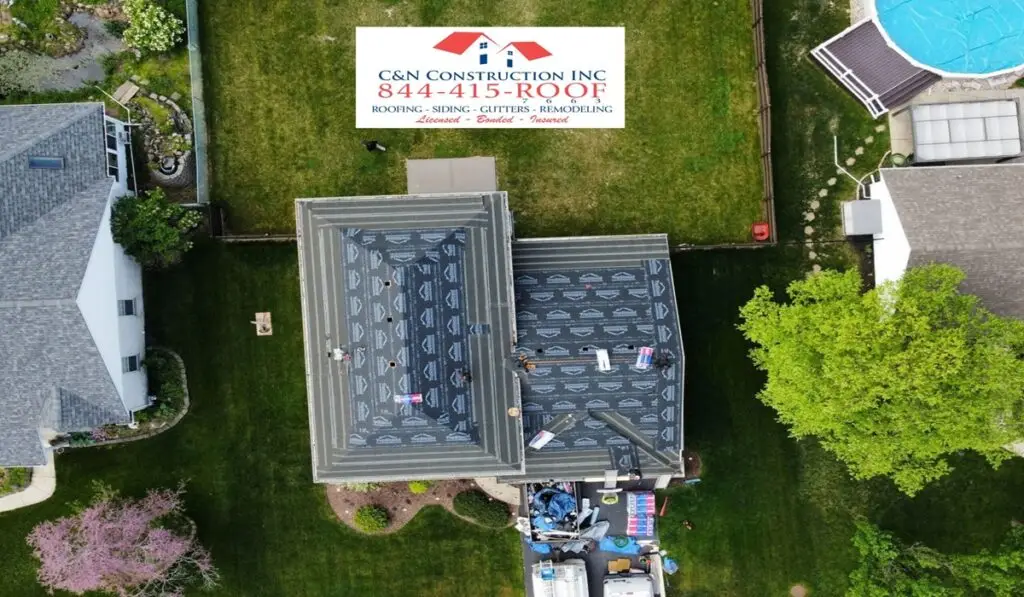 Roof drone Image by C&N Roofing Contractor